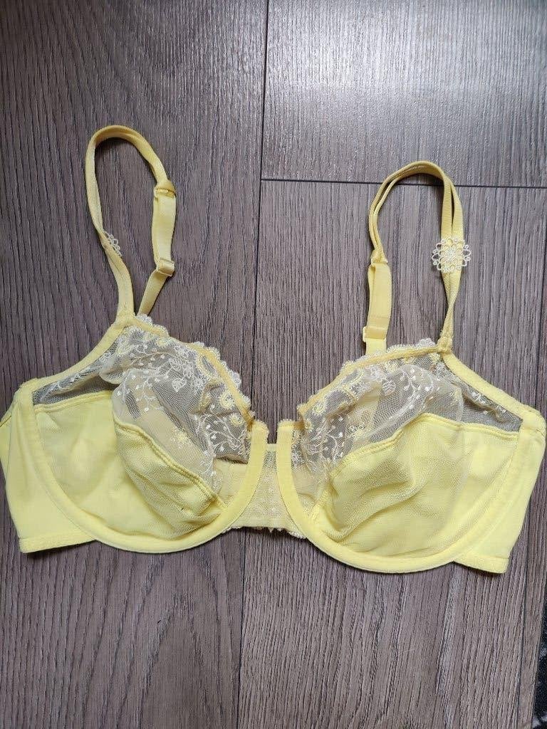 simone perele nieuwe gele bh maat 80 D  twv 92 euro, Ophalen of Verzenden, Geel, BH