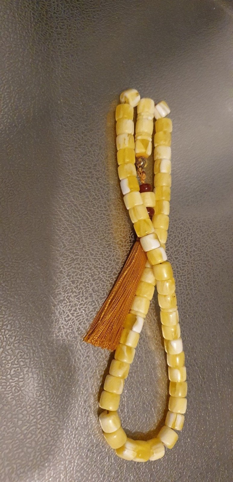 amber barensteen tasbih 45.gram, Ophalen of Verzenden, Zo goed als nieuw, Overige materialen