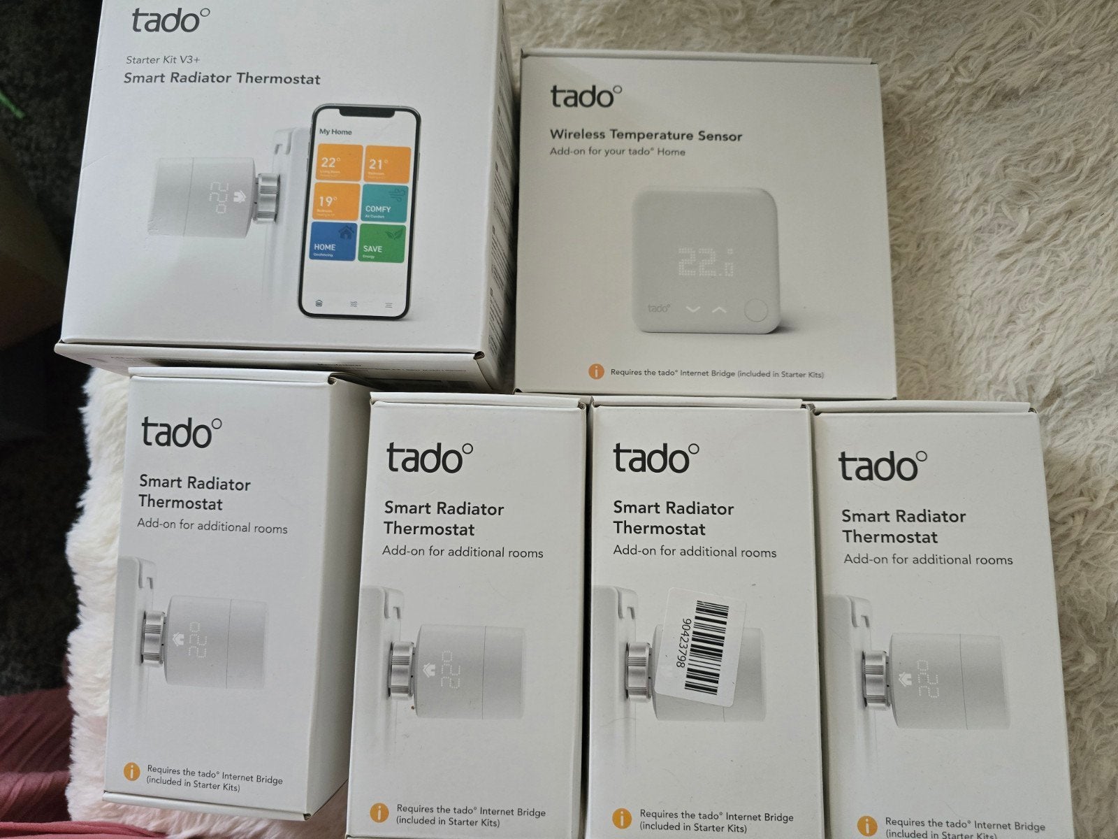 Tado Slimme Thermostaten  - Starter Kit V3+, Doe-het-zelf en Verbouw, Verwarming en Radiatoren, Gebruikt, Minder dan 30 cm, Radiator