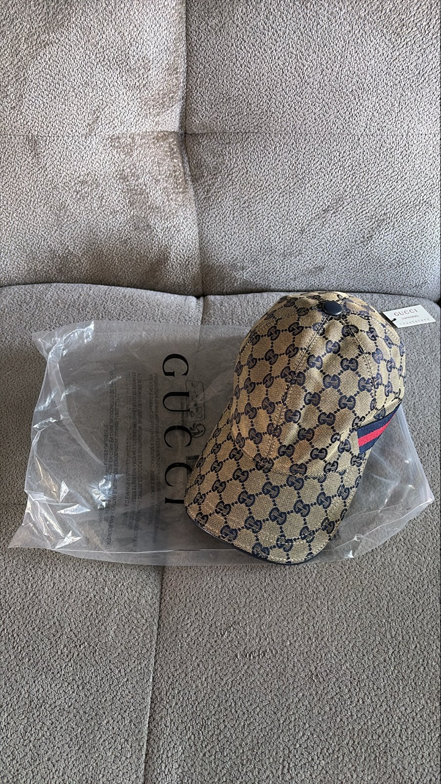 Gucci Canvas Pet - Zo goed als nieuw, Kleding | Heren, Hoeden en Petten, Ophalen of Verzenden, Zo goed als nieuw, Pet