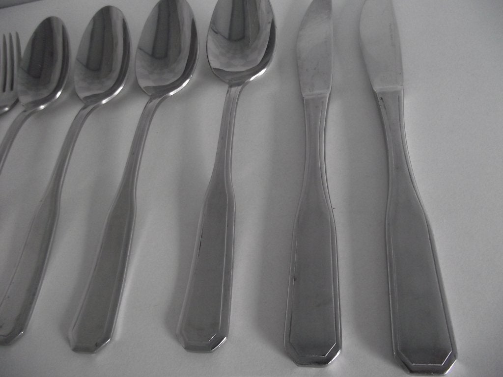 10 stuks vintage RVS Octo bestek Amefa stainless 1960 p st, Ophalen of Verzenden