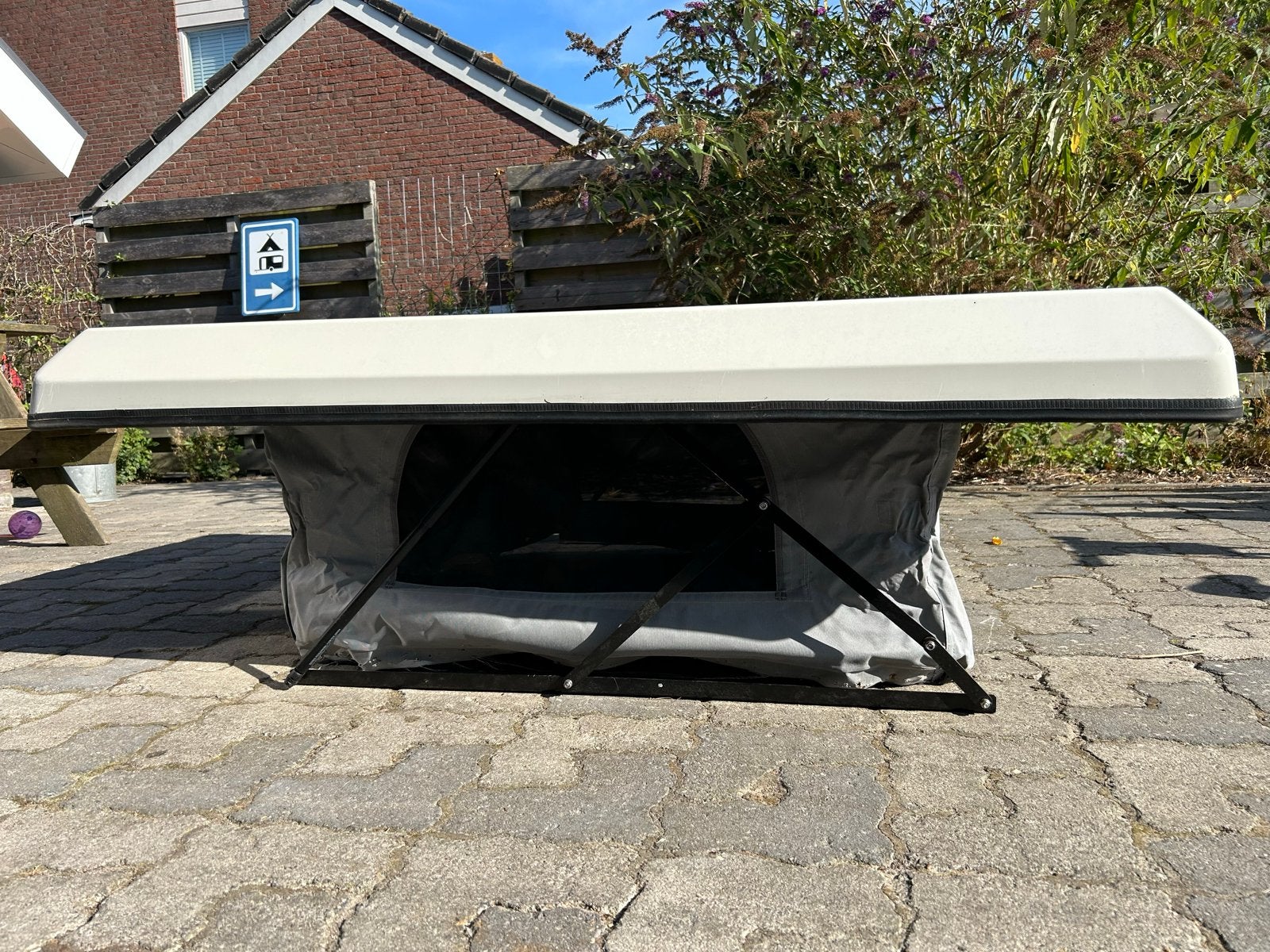 Reimo pop-up hefdak voor camper, in nette staat, Ophalen, Gebruikt