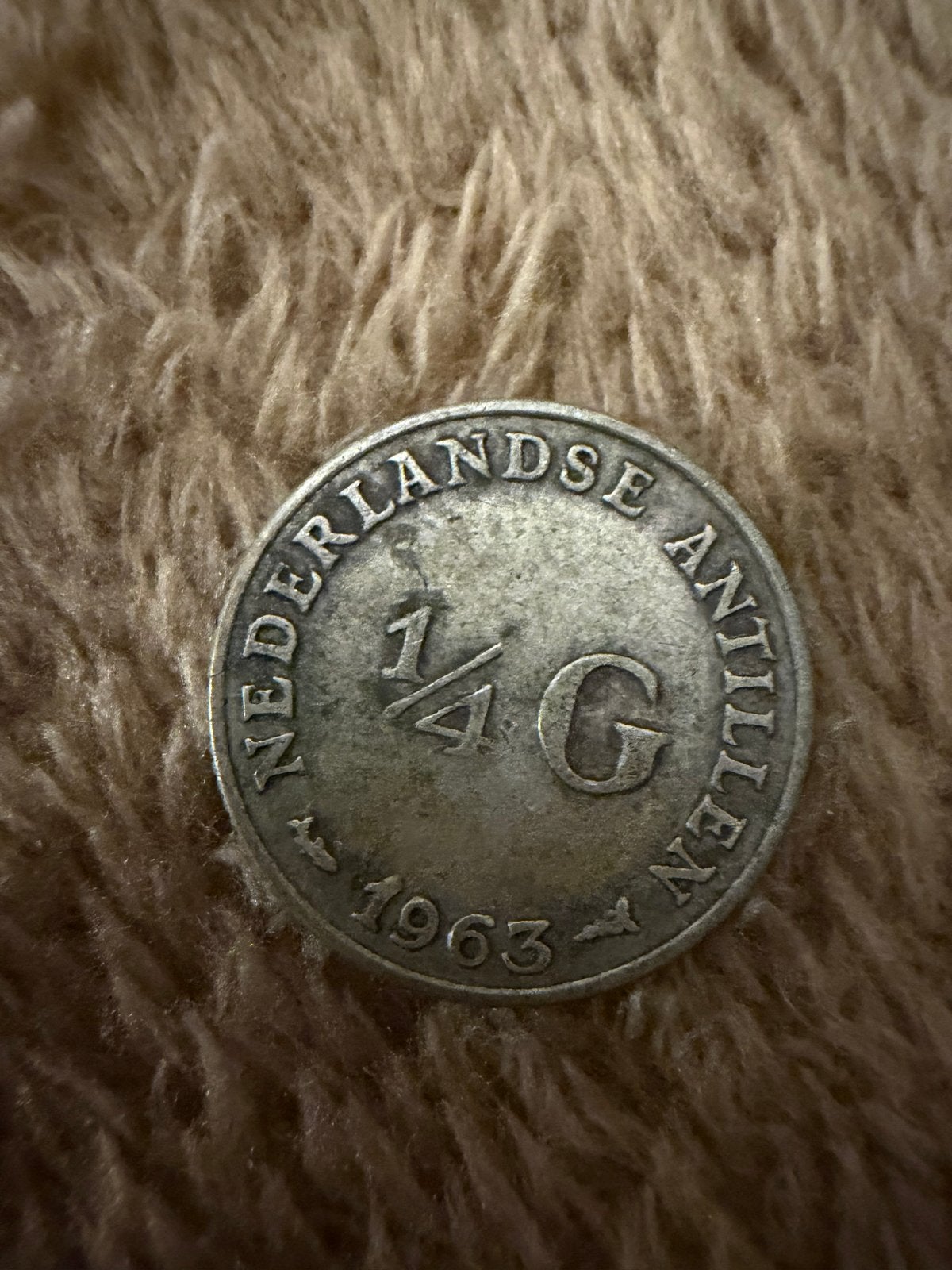 Kwartje Nederlandse Antillen 1963 & Kwartje Curaçao 1944, Ophalen of Verzenden, Koningin Juliana, Overige waardes, Setje