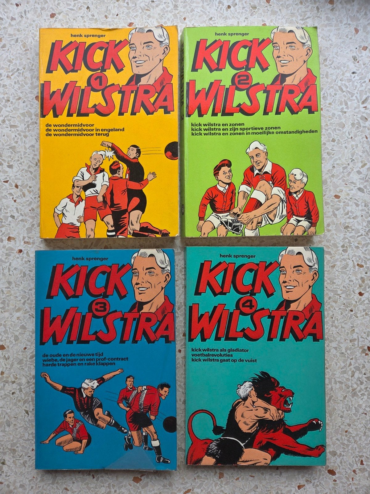 kick wilstra 1 t/m 4 skarabee pocktes, Complete serie of reeks, Verzenden, Zo goed als nieuw