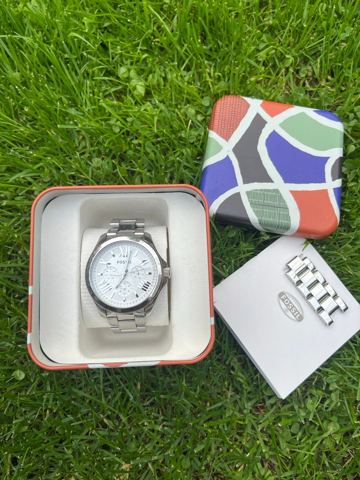 Fossil zilverkleurige dameshorloge, Sieraden, Tassen en Uiterlijk, Horloges | Dames, Staal, Staal, Fossil, Polshorloge