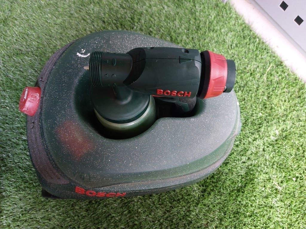 Bosch PFS 105 E verfspuitsysteem met accessoires, Ophalen of Verzenden, Gebruikt