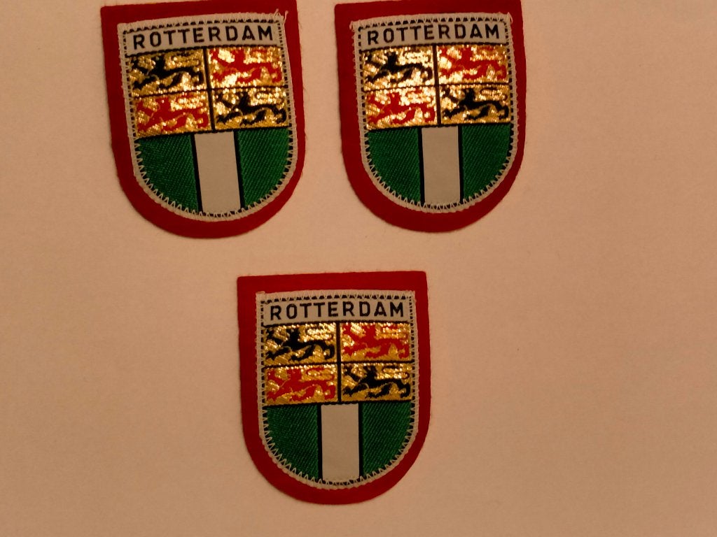Rotterdam stad logo kleding embleem vintage patch, Ophalen of Verzenden, Nieuw