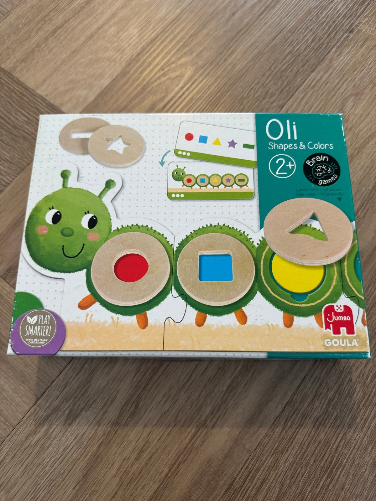 Oli Shapes & Colors puzzel Goula Jumbo, Kinderen en Baby's, Speelgoed | Educatief en Creatief, Zo goed als nieuw, Puzzelen, Ontdekken