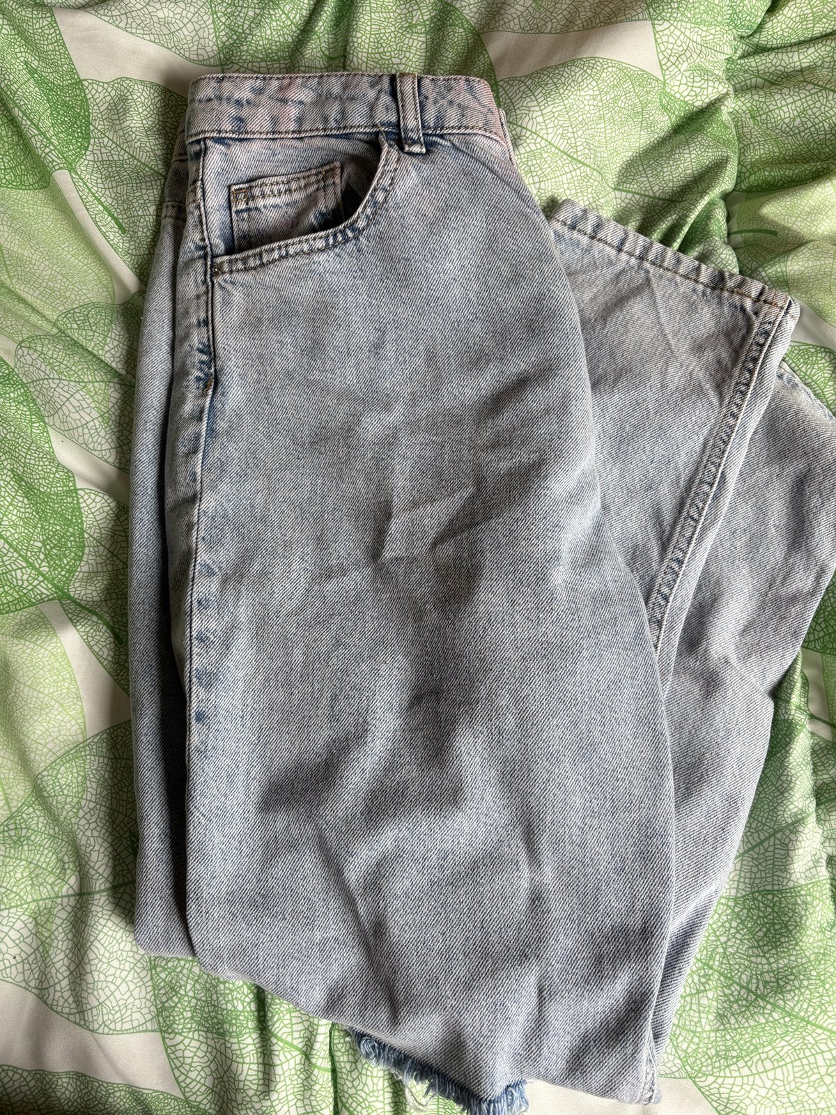 Dames broek defacto xl, Ophalen of Verzenden, Zo goed als nieuw, Blauw, Overige jeansmaten