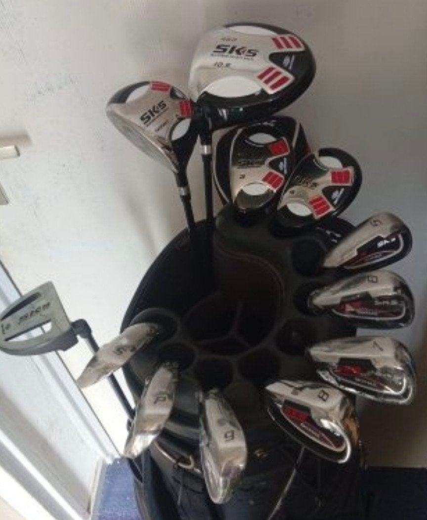 Skymax linkshandige complete golfset nieuw en zgan met tas, Ophalen of Verzenden, Set