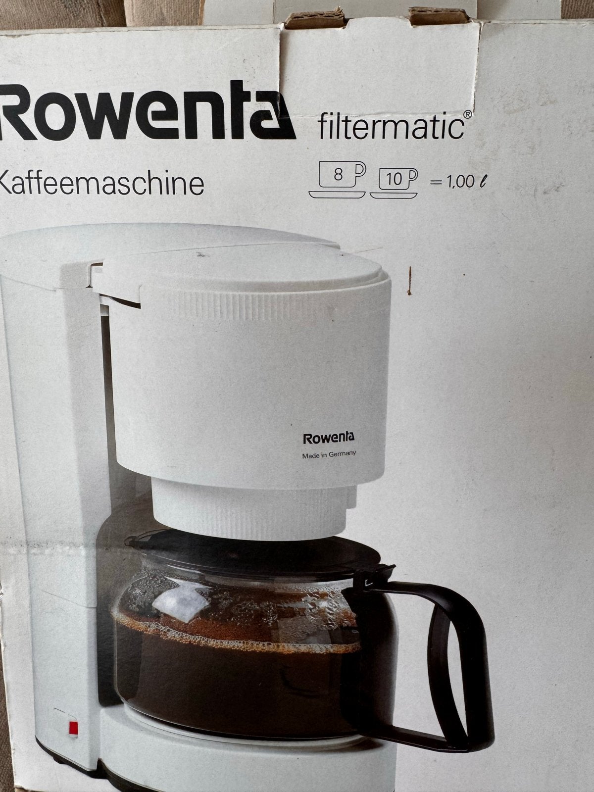 Rowenta Filtermatic Koffiezetapparaat - Wit € 15.00, Witgoed en Apparatuur, Ophalen, Koffiemachine, Gemalen koffie, Zo goed als nieuw