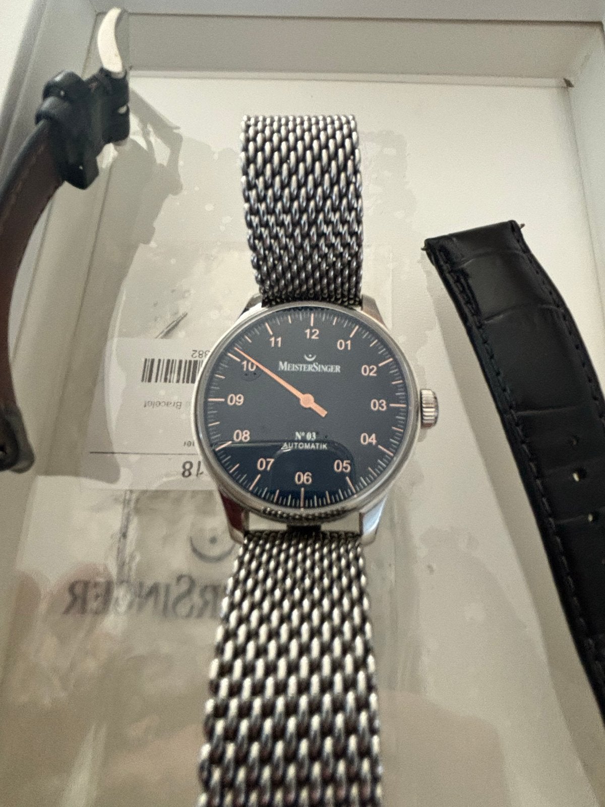 MeisterSinger N03 D – BM904 Eenwijzerhorloge, Staal, Polshorloge, Ophalen, Overige merken