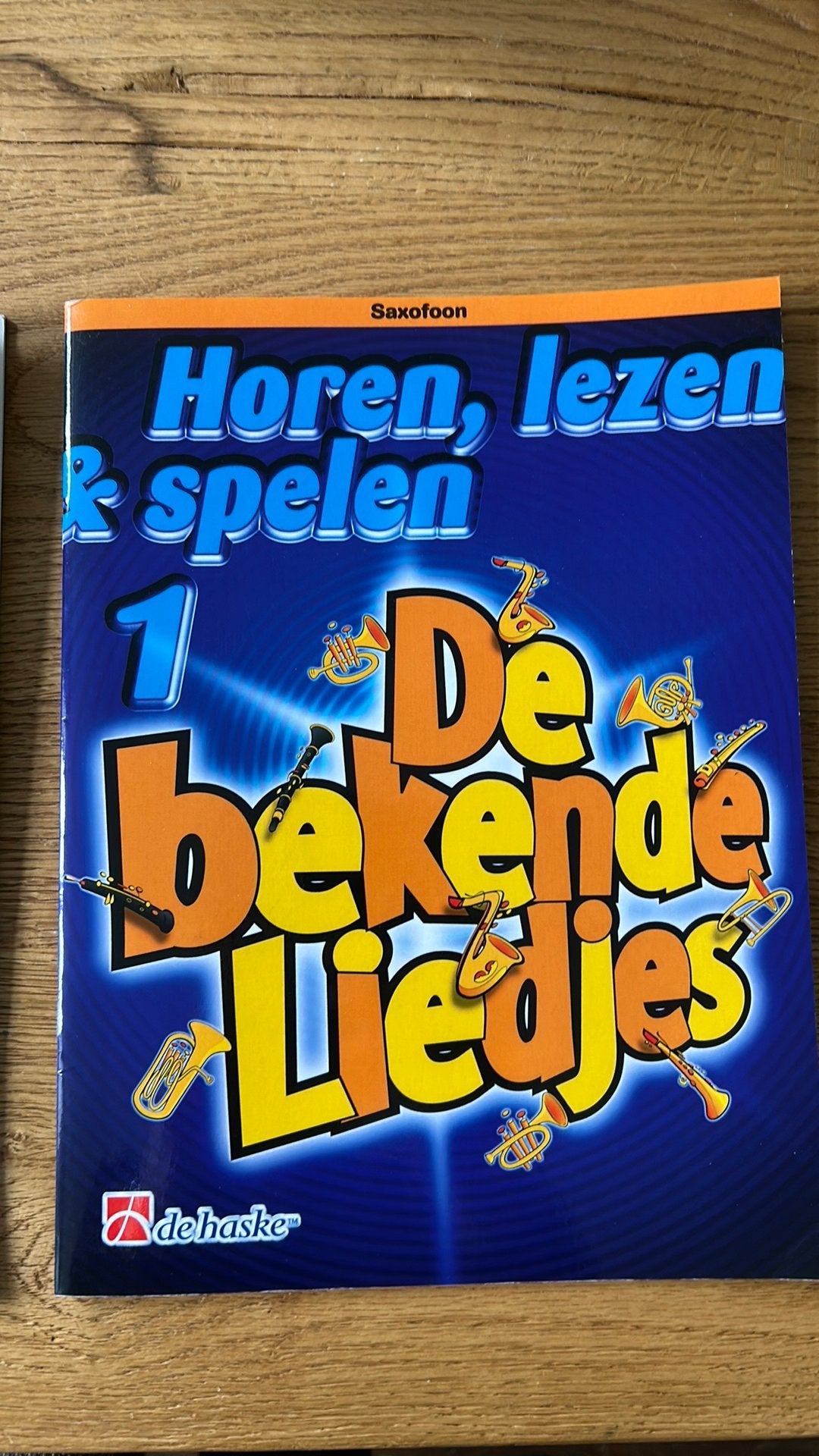 Sax leer boek 1 + makkelijke liedjes + cd, Ophalen of Verzenden, Zo goed als nieuw, Alt