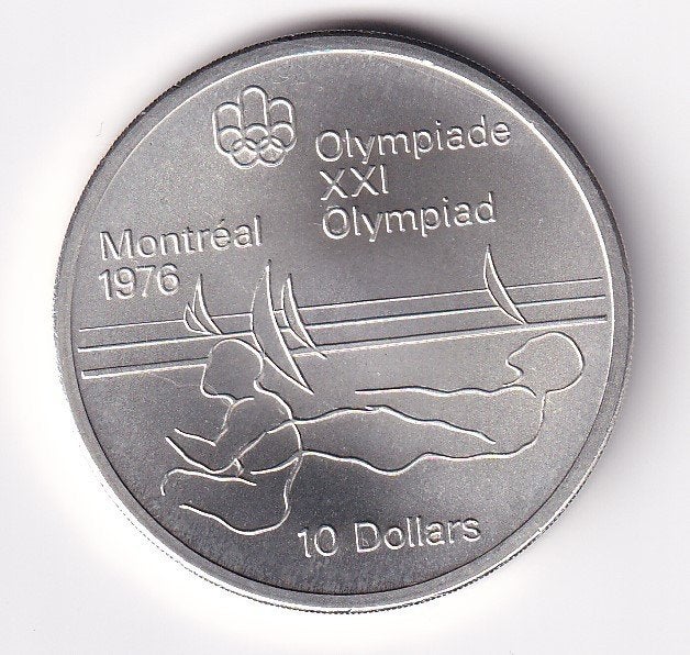Canada 10 Dollar 1975  Zeilen, Verzenden, Noord-Amerika, Losse munt, Zilver