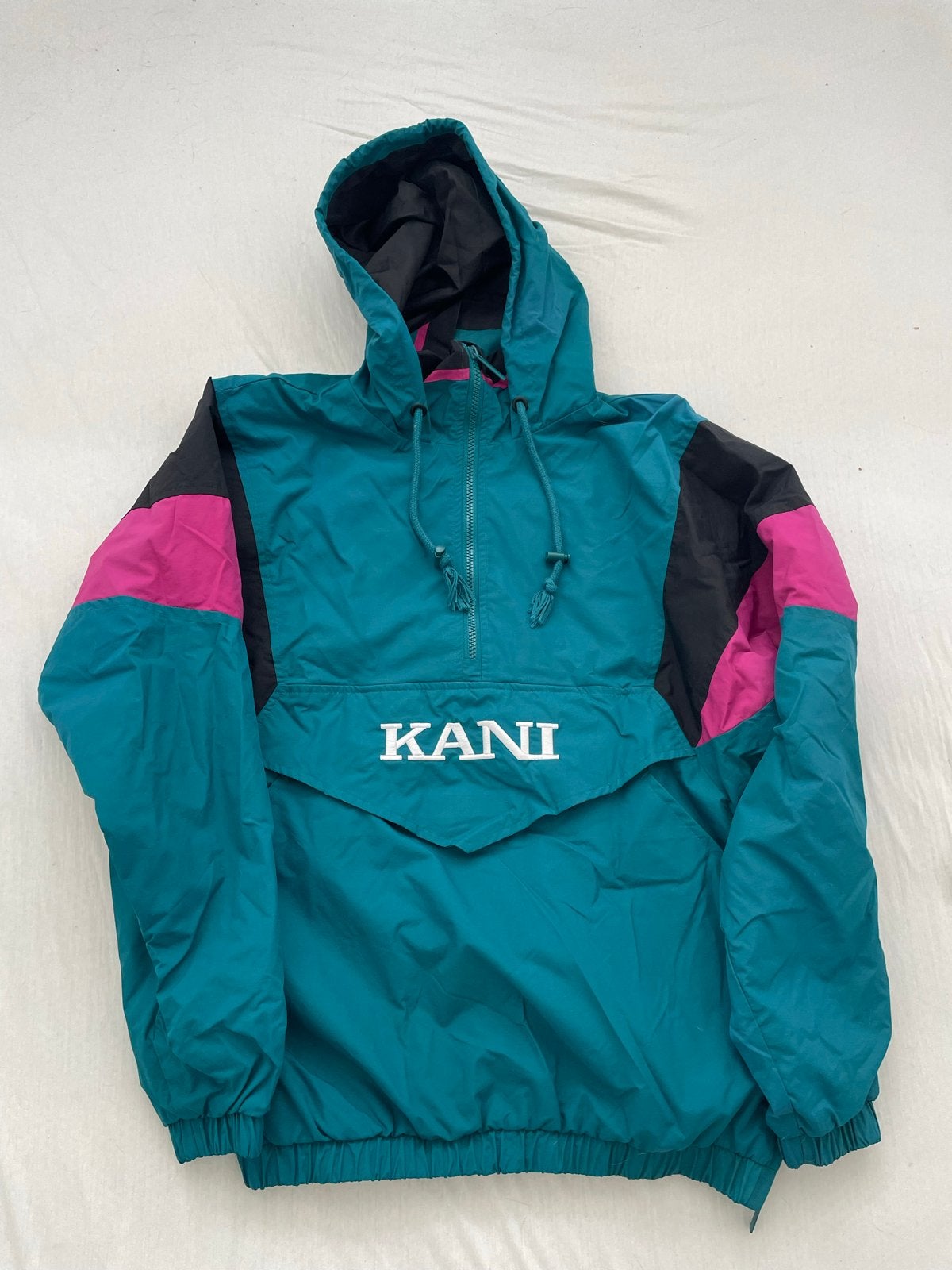 Vintage Karl Kani Anorak Jas - Maat S, Ophalen of Verzenden, Zo goed als nieuw, Maat 46 (S) of kleiner, Meerkleurig