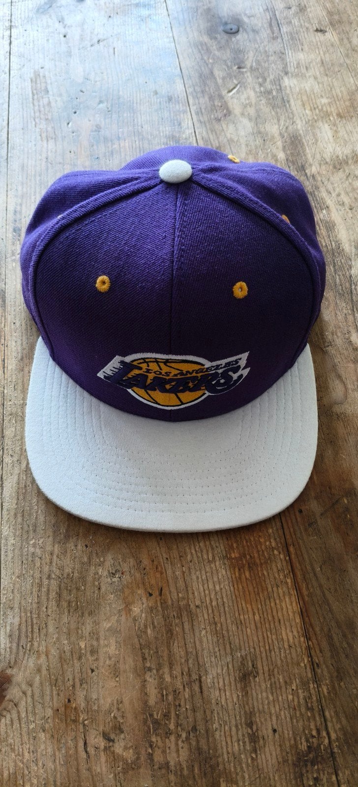 Mitchell & Ness Los Angeles Lakers Snapback Pet, Mitchell & Ness, One size fits all, Ophalen of Verzenden, Pet