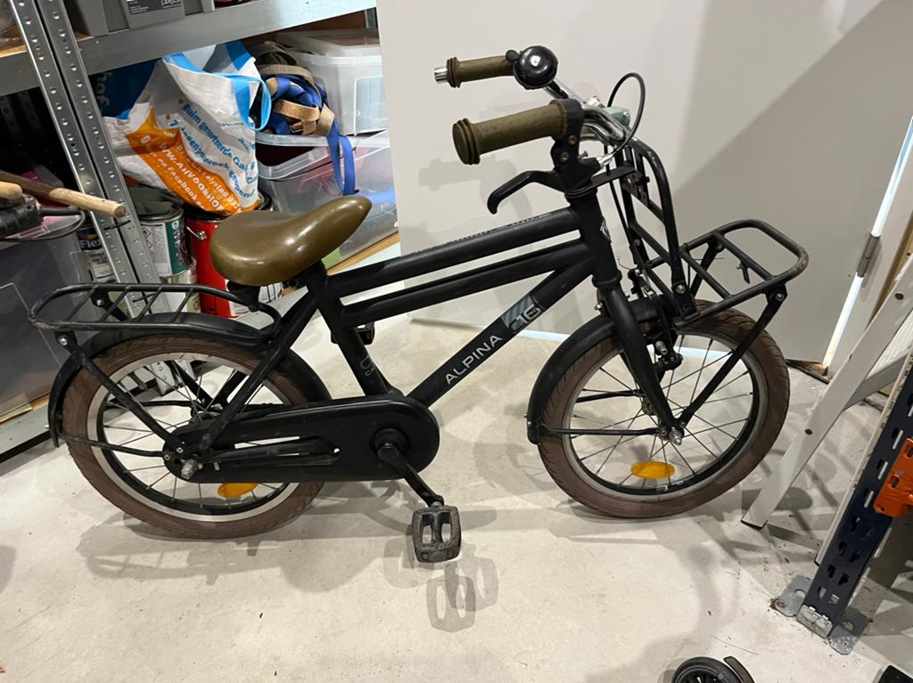 Alpina jongensfiets, Ophalen, Minder dan 16 inch