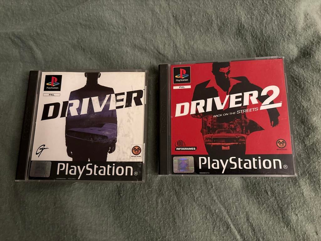 Driver 1 & 2 PlayStation 1 (PS1) Klassiekers, Avontuur en Actie, 1 speler, Ophalen of Verzenden, Zo goed als nieuw