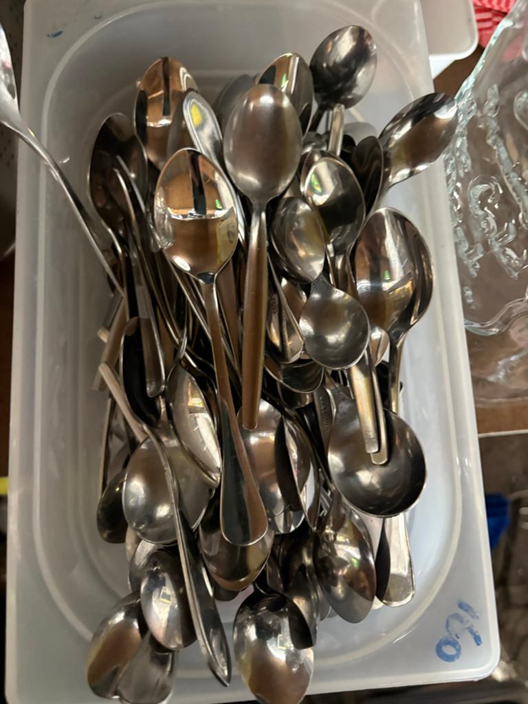 Partij RVS IJsschepjes / Lepels (160-200 stuks), Ophalen of Verzenden