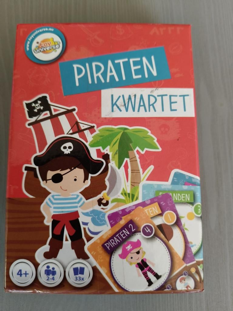 Piraten Kwartet Kaartspel - Toy Universe, Een of twee spelers, Ophalen of Verzenden, Zo goed als nieuw, Toy Universe