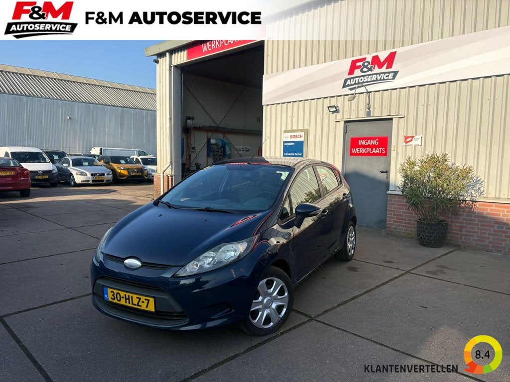 Ford Fiesta 1.4 Trend Airco, nieuwe APK!, Auto's, Voorwielaandrijving, Elektrische ramen, Stof, Blauw