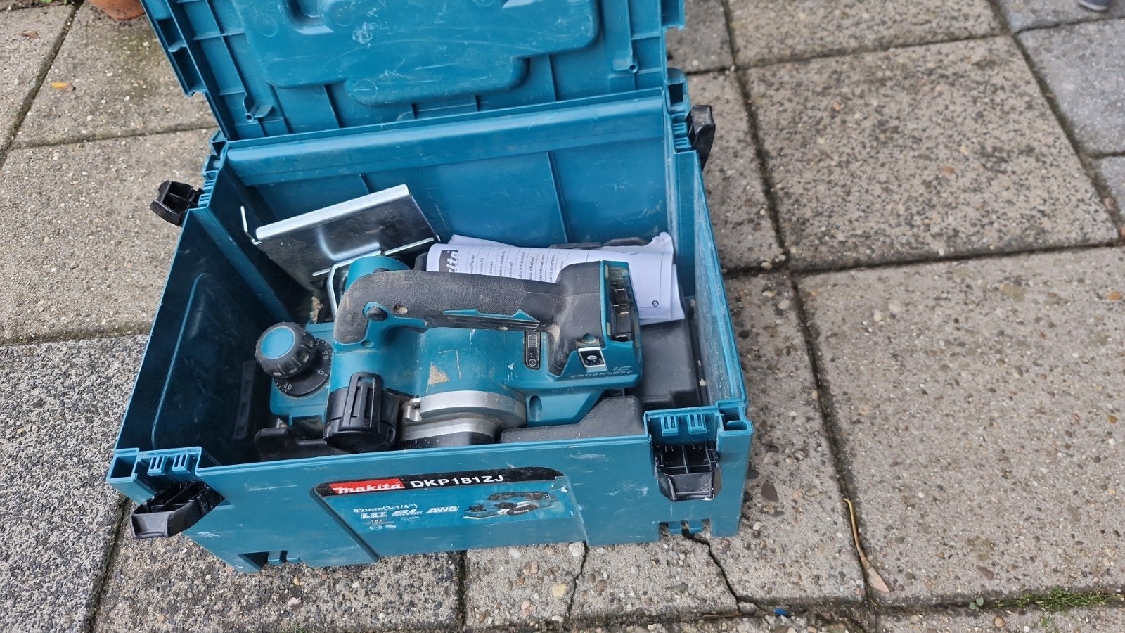 Makita DKP181ZJ Accu Schaafmachine - Zo goed als nieuw, Ophalen of Verzenden, Zo goed als nieuw