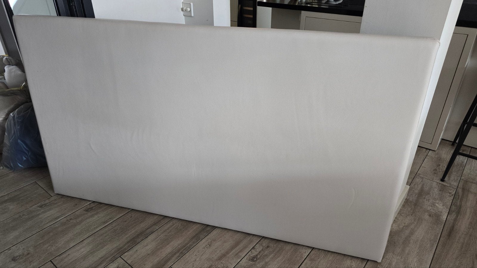 Losstaand Achterwand Bed - beige, Ophalen, Gebruikt, Beige, Tweepersoons