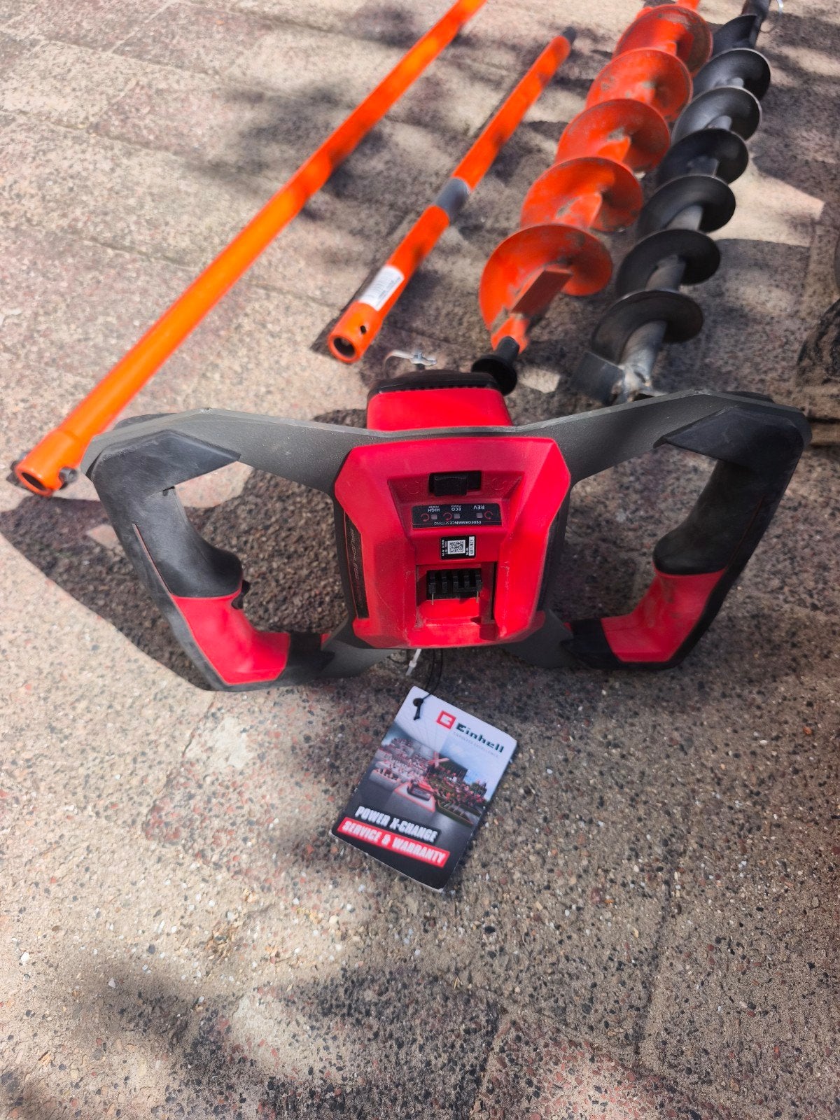 Einhell Accu Grondboor GP-EA 18/150 met 3 grondboren, Ophalen