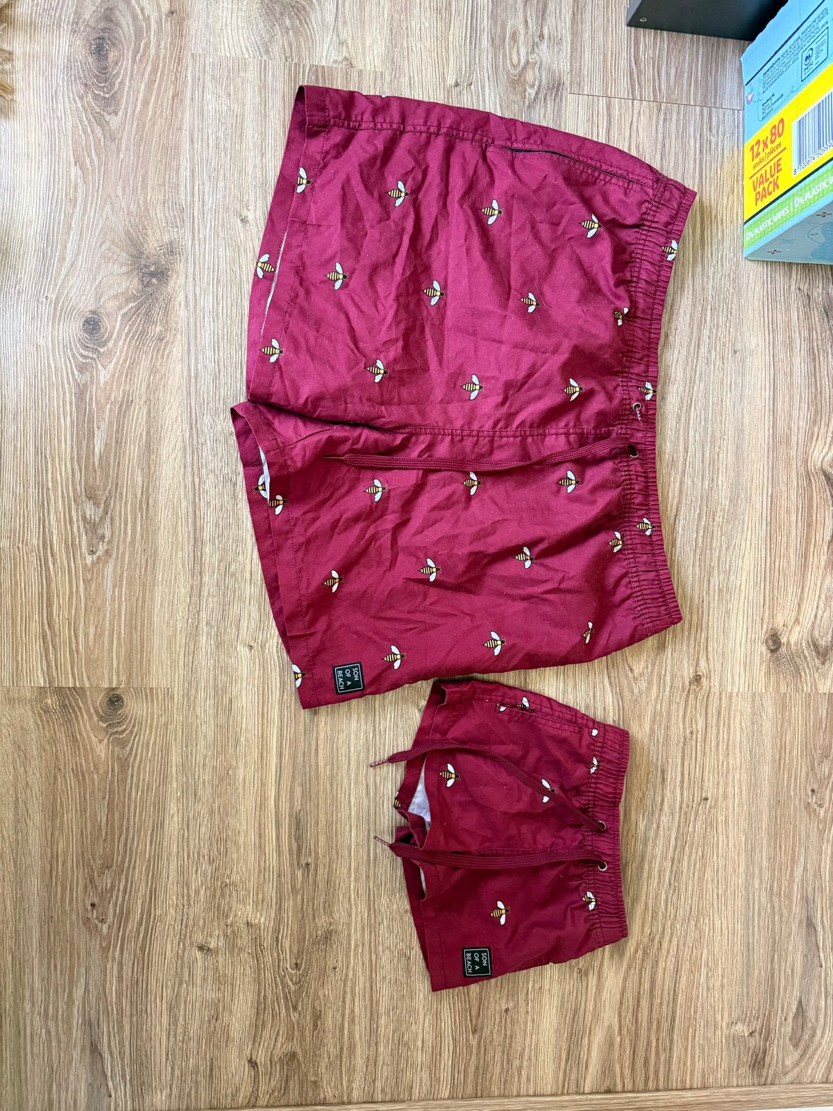 Vader en zoon zwembroek set - Son of a Beach, Ophalen of Verzenden, Maat 56/58 (XL), Rood, Zwemshort