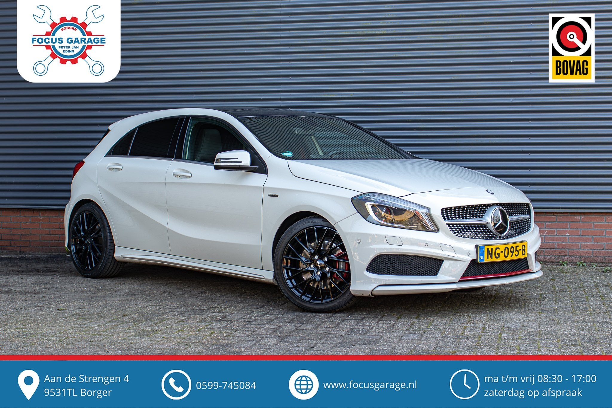 Mercedes-Benz A-Klasse 250 Sport PDC Memory Stoelverw. Pano, Auto's, Automaat, 730 kg, Gebruikt, Euro 6