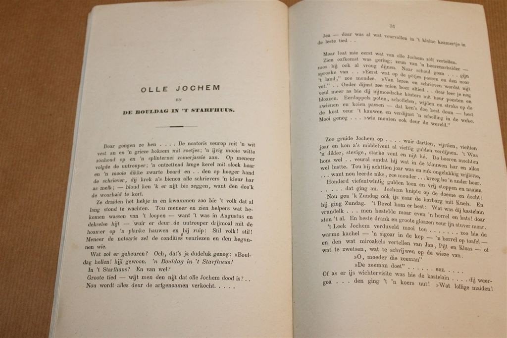Uit het Volk voor het Volk — Gronings Dialect 1892, Zeldzaam, Ophalen of Verzenden, Gelezen