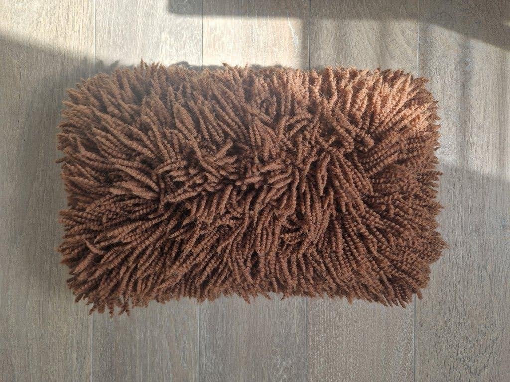 Kussen shaggy loods 5, Overige merken, Bruin, Nieuw, Ophalen of Verzenden