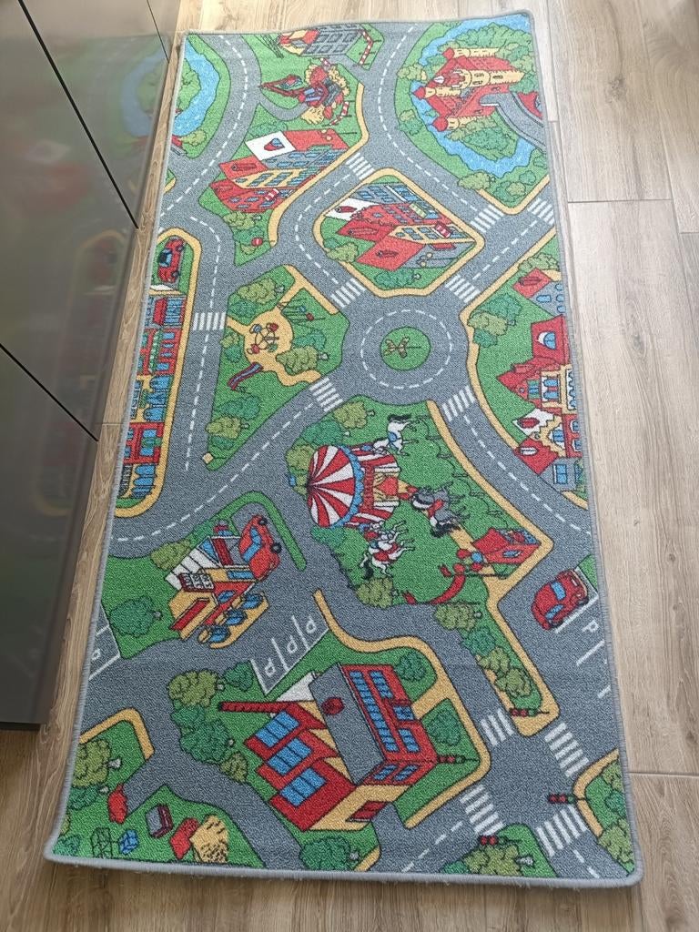 Speelkleed met auto's - 2.00 x 95 cm, Ophalen of Verzenden, Gebruikt