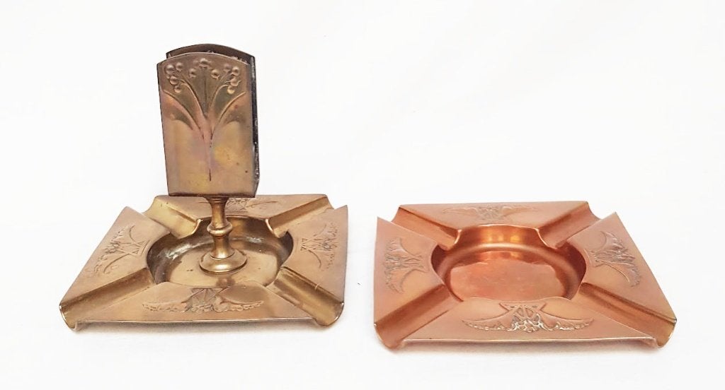 Art Nouveau Rookset - WMF., Verzamelen, Ophalen of Verzenden, Sigarenbandjes