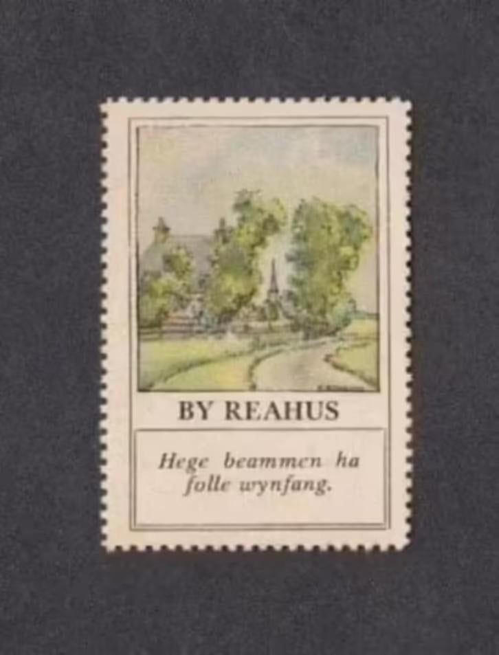 Verzamelplaatje Sluitzegel Bij Roodhuis By Reahus Friesland., Ophalen of Verzenden, Zo goed als nieuw