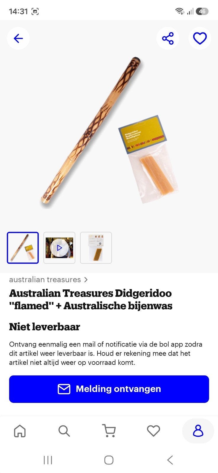 Didgeridoo "flamed" + Australische bijenwas, Muziek en Instrumenten, Ophalen, Zo goed als nieuw