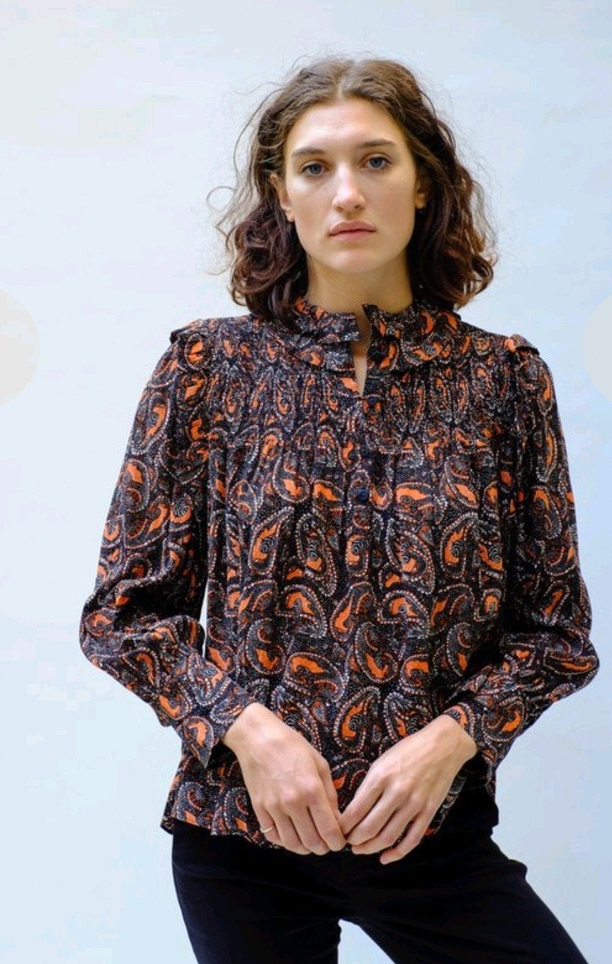 Antik Batik Otto blouse S 38 nieuw, Kleding | Dames, Blouses en Tunieken, Nieuw, Maat 36 (S), Antik Batik, Meerkleurig