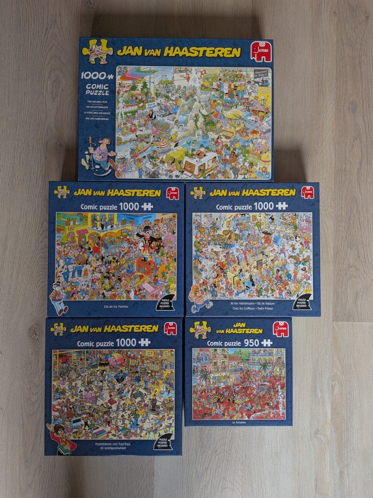 Jan van Haasteren, Ophalen, 500 t/m 1500 stukjes, Zo goed als nieuw, Legpuzzel