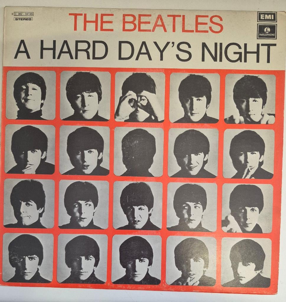 The Beatles. A hard day's night. Italiaanse persing., Gebruikt, Ophalen of Verzenden, 12 inch, Inclusief binnenhoes