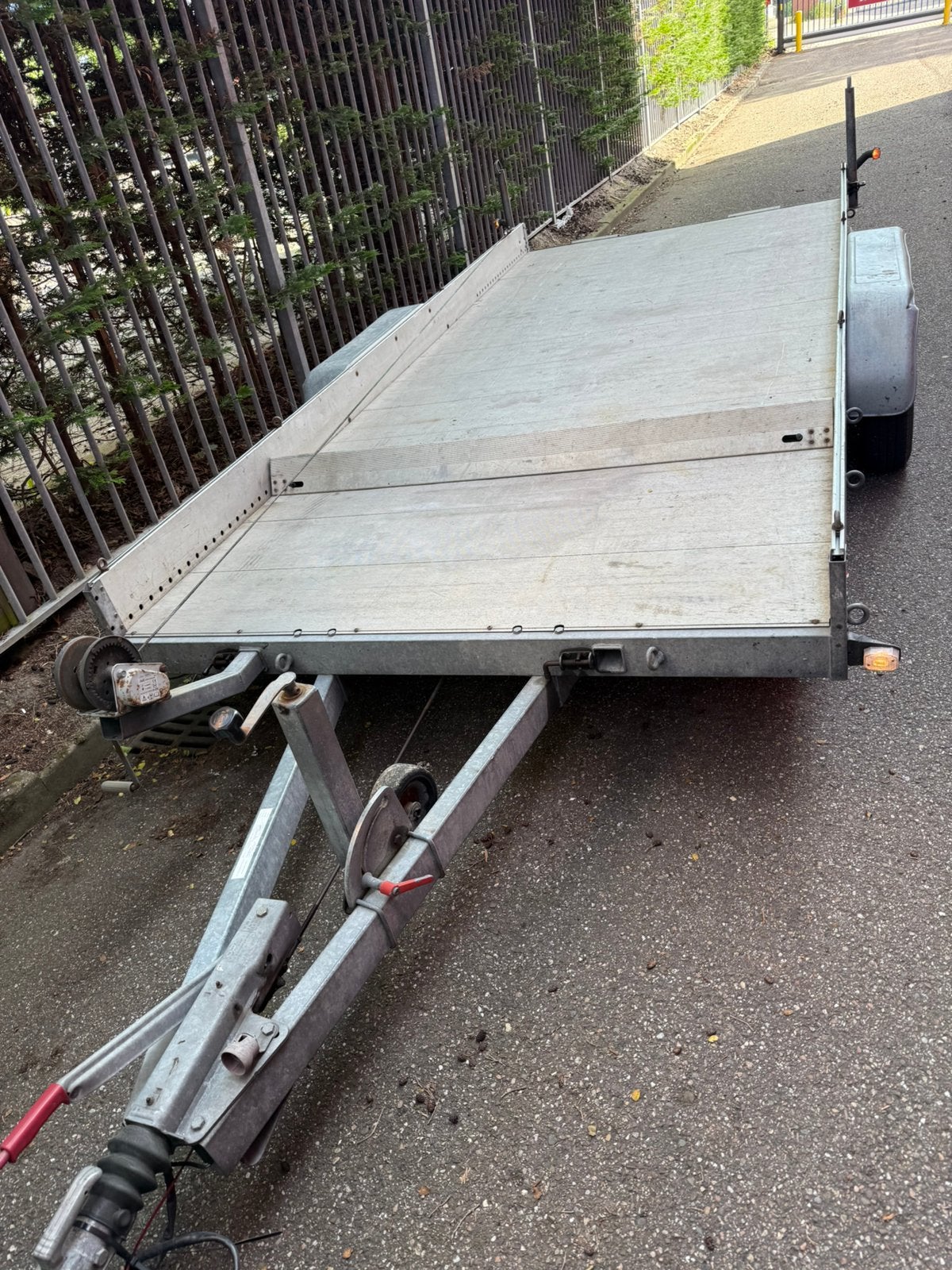 Anssems AMT 2500 autotransporter 407x180 cm, Ophalen, Gebruikt