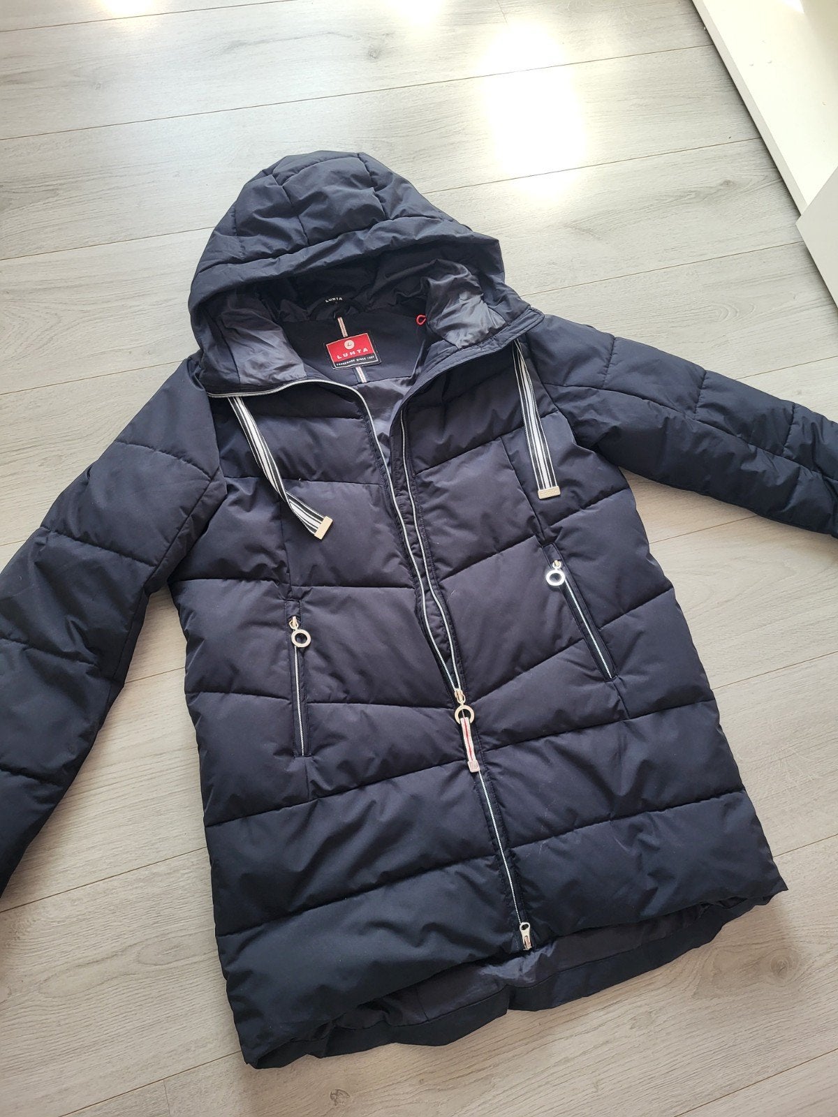 Luhta winterjas dames maat L Zgan, Maat 38/40 (M), Luhta, Blauw, Ophalen of Verzenden