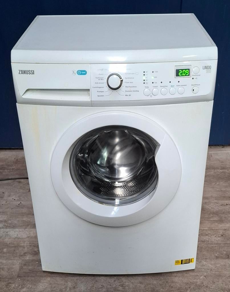 Zanussi Lindo 100 wasmachine 7kg, Witgoed en Apparatuur, Wasmachines, Gebruikt, Voorlader, 6 tot 8 kg, 85 tot 90 cm, 1200 tot 1600 toeren