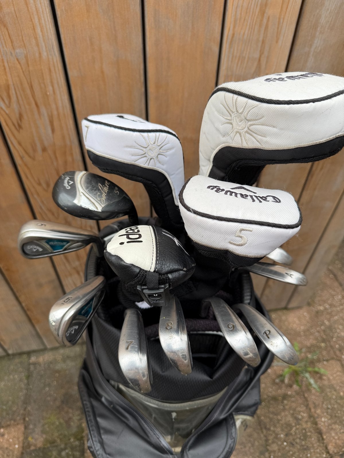 Dames golfset Callaway Solaire met Sun Mountain golftas, Sport en Fitness, Ophalen, Gebruikt, Set, Callaway