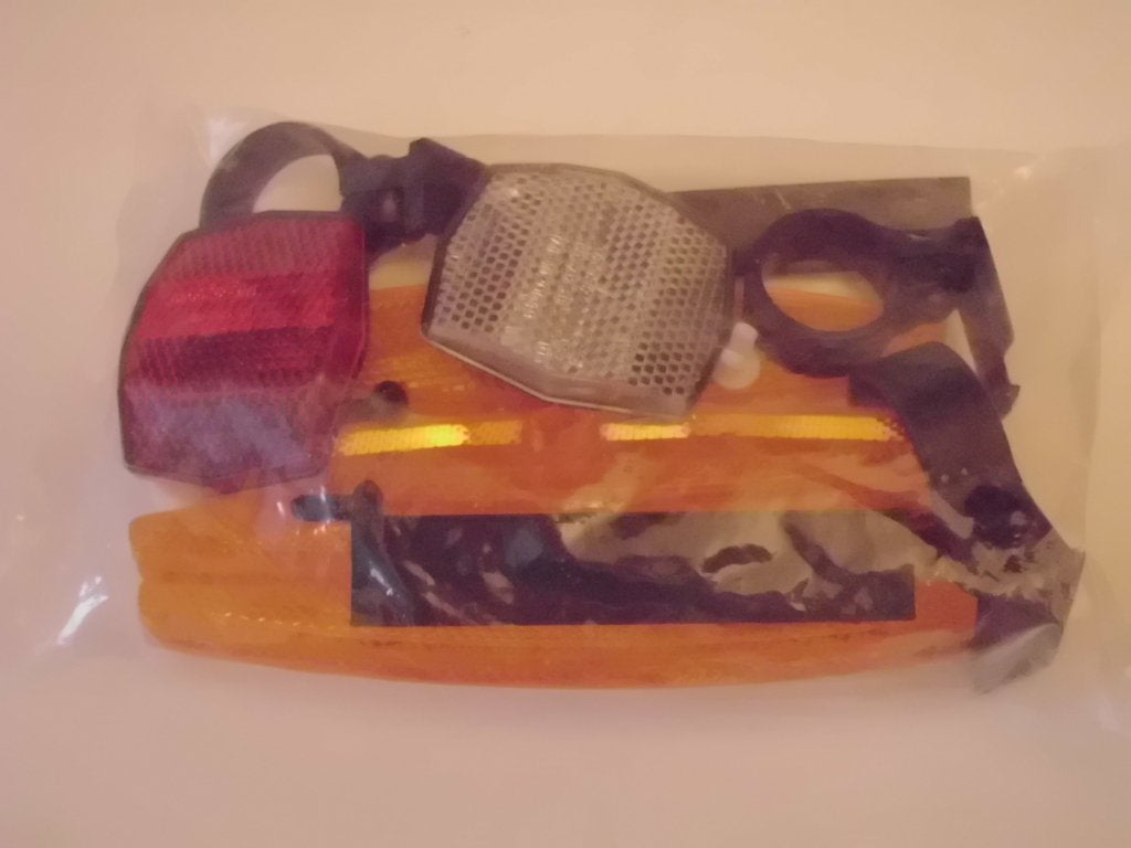 Nieuw, fiets veiligheid set reflectoren: 4 x wiel, 2 x v & a, Ophalen, Zo goed als nieuw