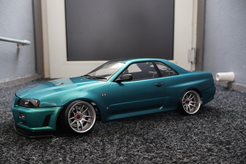 1:10 RC auto body skyline r34, Nieuw, Ophalen of Verzenden, Schaal 1:10, Auto onroad