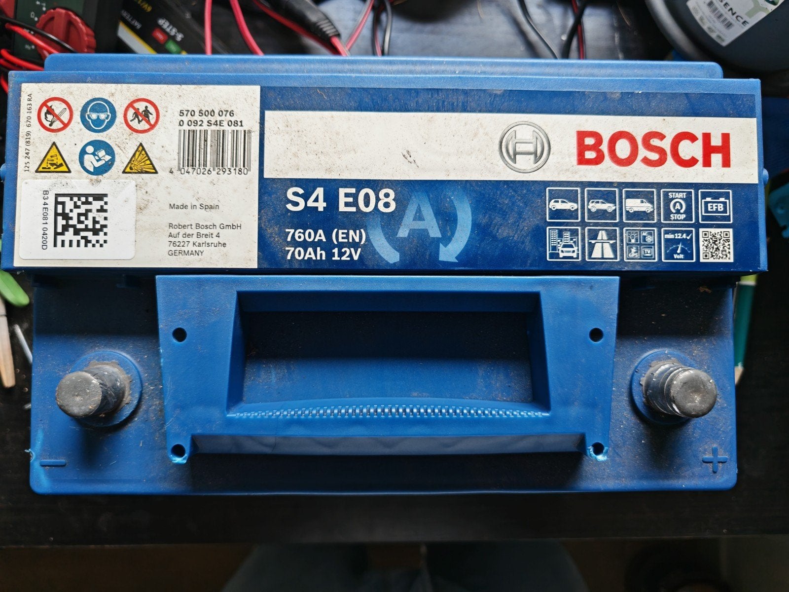 Bosch S4 E08 12V Accu, Ophalen, Gebruikt, Universele onderdelen