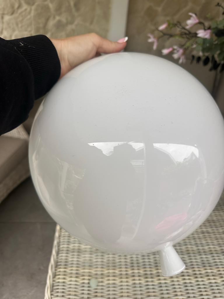 Witte ballon lamp - Plafondlamp of wandlamp, Ophalen, Gebruikt