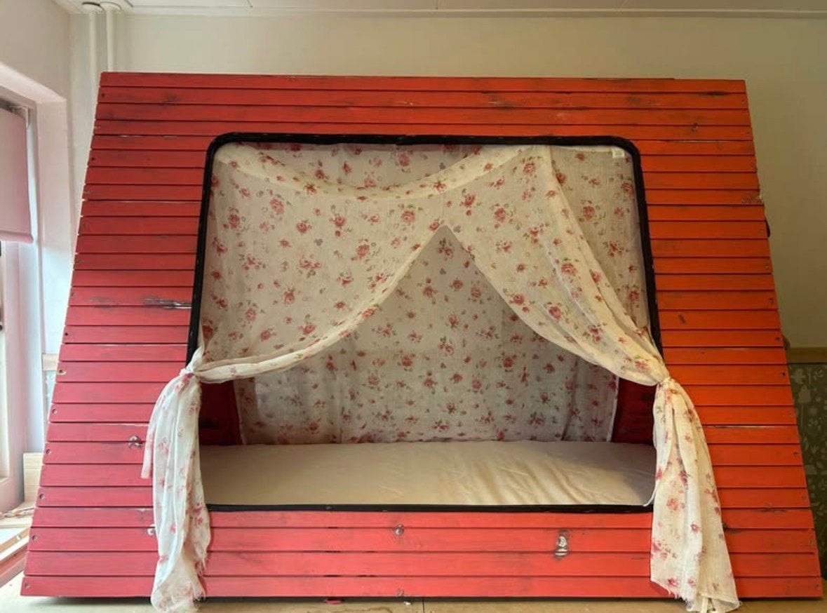 Leuk roze tent bed+compleet pakket, Ophalen, Zo goed als nieuw