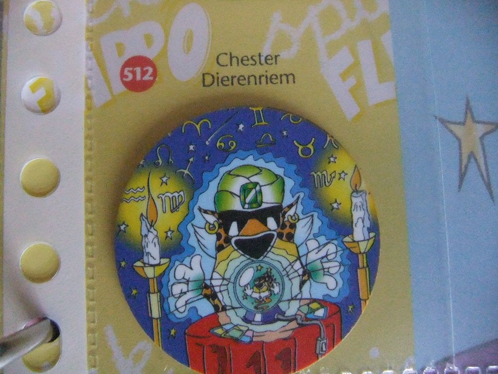 spiek Flippo 512 Chester Dierenriem, Verzenden, Chester Cheetos, Losse flippo's