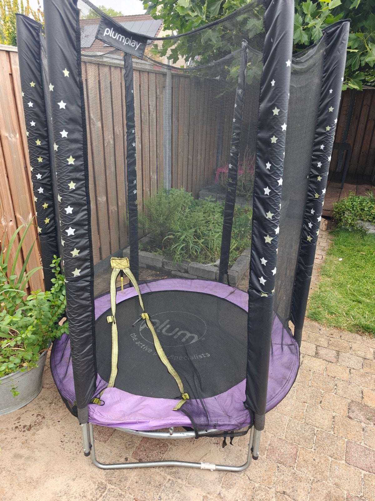 Plumplay Trampoline (diameter 140) met veiligheidsnet, Ophalen, Gebruikt